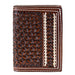 Leather Tri-Fold with Lace Detail