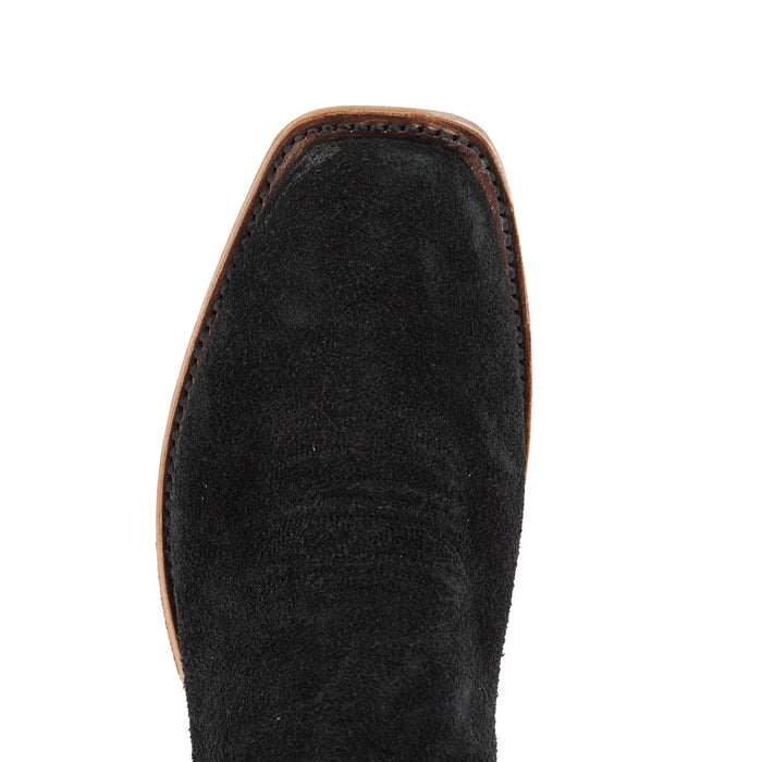 Rios Of Mercedes Women`s Ride Ready Black Wyoming Reverse 15In Violet Buffamonte Top Cowgirl Boot