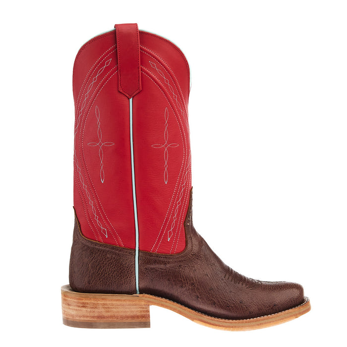 Rios Of Mercedes Men's Ride Ready Kango Tobac Smooth Ostrich Vamp 13in Red Waxy Kansas Top