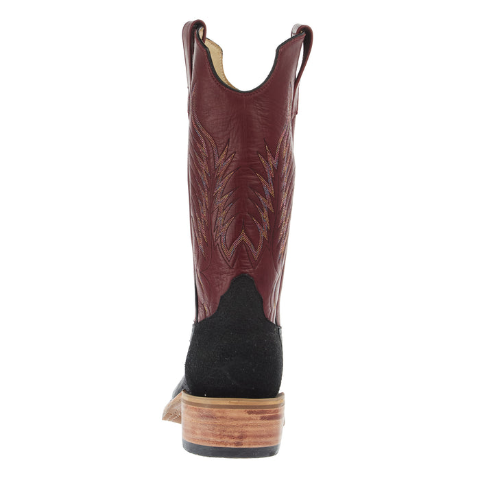 Rios Of Mercedes Men`s Ride Ready Black Smooth Ostrich Vamp 13in Oxblood Waxy Kansas Top