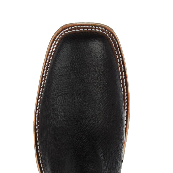 Rios Of Mercedes Men`s Ride Ready Black Smooth Ostrich Vamp 13in Oxblood Waxy Kansas Top