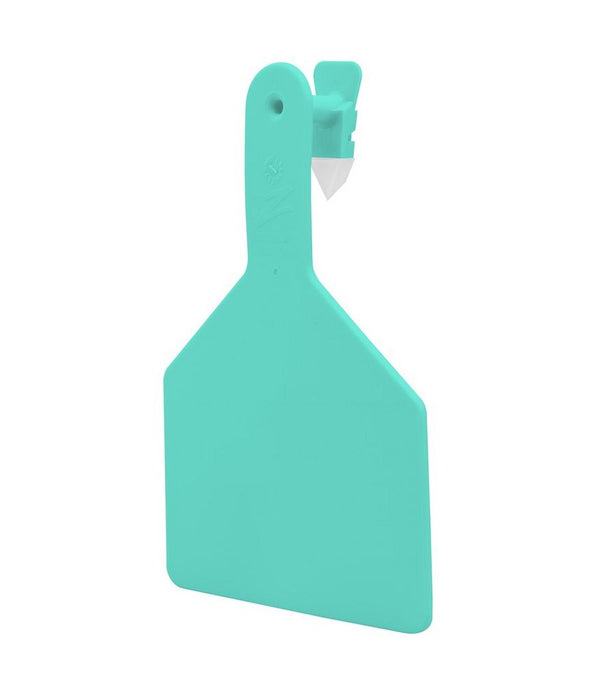 Z Tags 1-piece Turquoise Blank Cow Tag 25pk