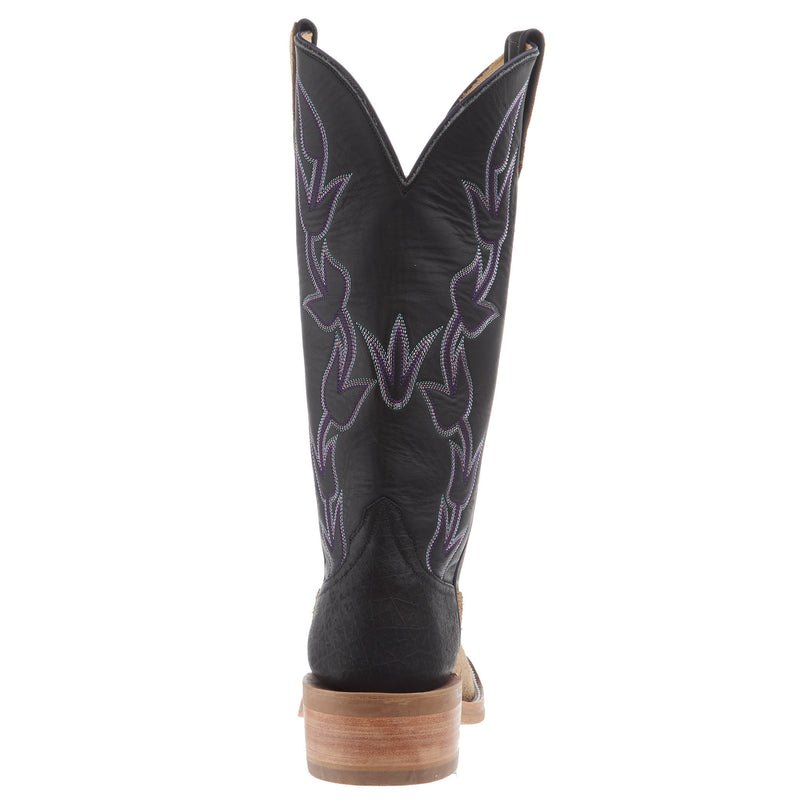 Rios Of Mercedes Men`s Ride Ready Tan Crazy Horse Vamp 15in Black Gold Top
