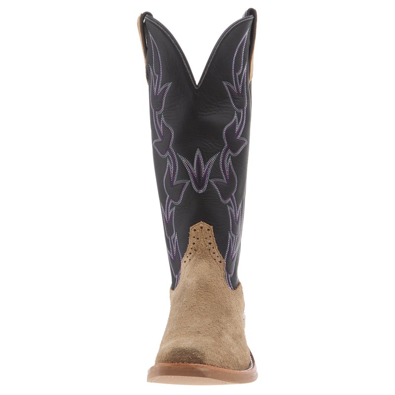 Rios Of Mercedes Men`s Ride Ready Tan Crazy Horse Vamp 15in Black Gold Top