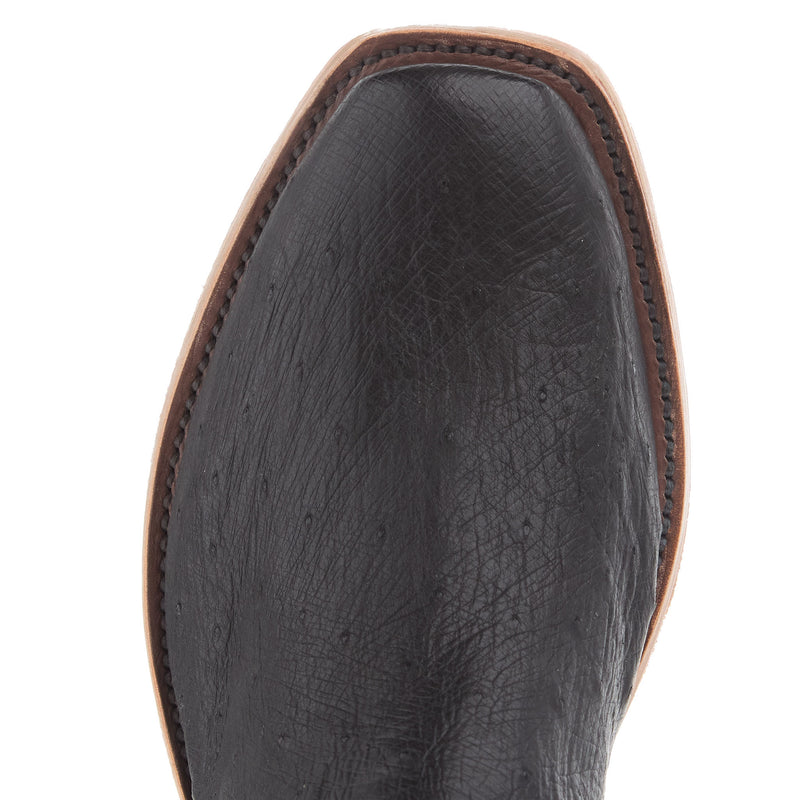 Rios Of Mercedes Men`s Ride Ready Black Smooth Ostrich 13in Midnight Navy Top