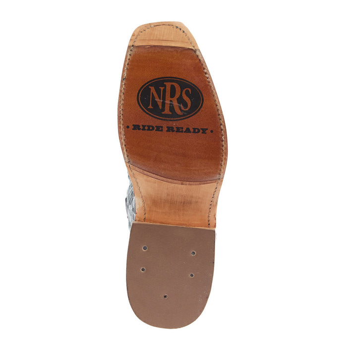 Rios Of Mercedes Women`s Ride Ready Black Cherry Full Quill Ostrich Vamp 12In Black Embossed Top Boot