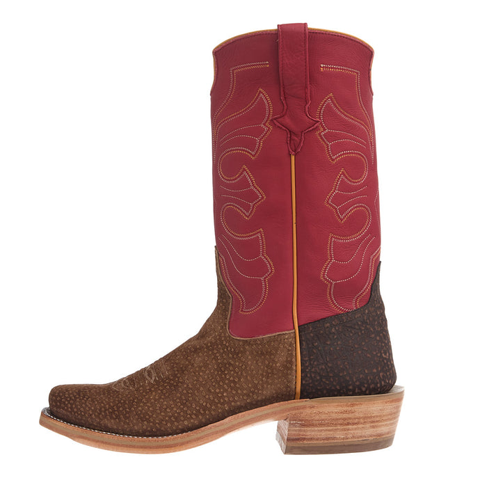 Rios Of Mercedes Men's Ride Ready Malt Carpincho Vamp 13in Red Gelato Top Cowboy Boot