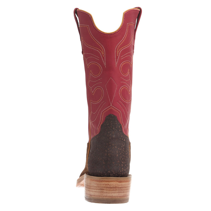 Rios Of Mercedes Men's Ride Ready Malt Carpincho Vamp 13in Red Gelato Top Cowboy Boot