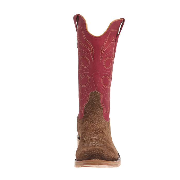 Rios Of Mercedes Men's Ride Ready Malt Carpincho Vamp 13in Red Gelato Top Cowboy Boot