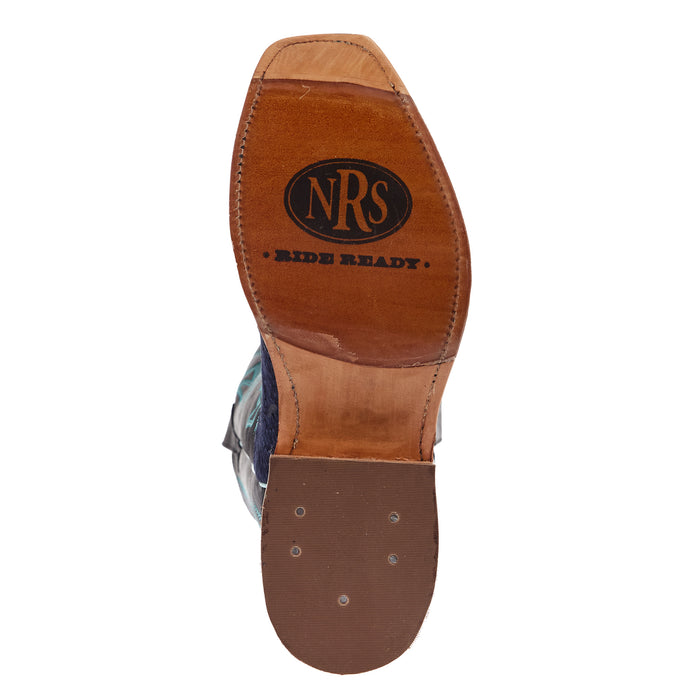 Rios Of Mercedes Men`s Ride Ready Navy Carpincho Vamp 15in Black Aniline Top