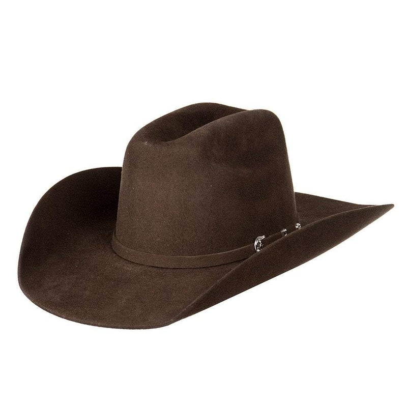 Youth M+F Chocolate 3 3/4in. Brim Cattlemans Felt Hat