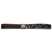 Austin Accent Inc. Black and White Hair On Hat Band with Square Concho
