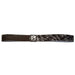 Austin Accent Inc. Black and White Hair On Hat Band with Square Concho