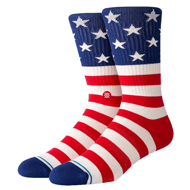 Men's The Fourth St Red White & Blue Crew Socks