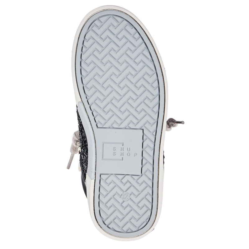 Shu Shop Toddlers Ruby Black Glitter Sneaker