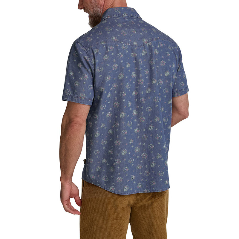 Howler Brothers Men's H Bar B Bouquets Washed Indigo Shirt