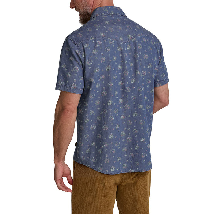 Howler Brothers Men's H Bar B Bouquets Washed Indigo Shirt