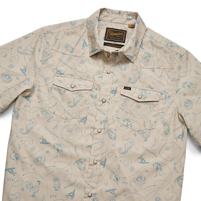 Howler Brothers Men's H Bar B Sea Rodeo Sand Shirt