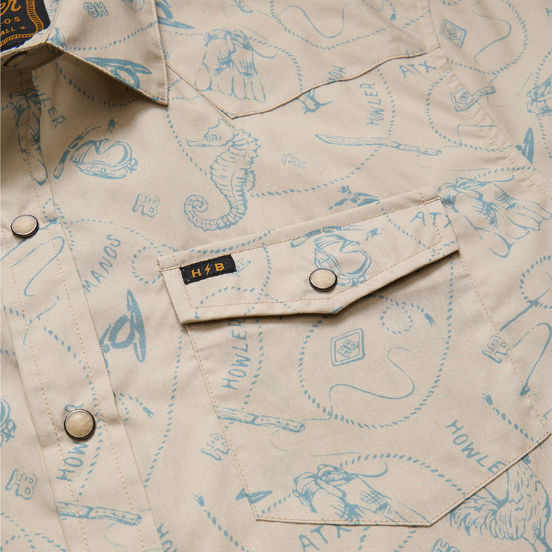 Howler Brothers Men's H Bar B Sea Rodeo Sand Shirt