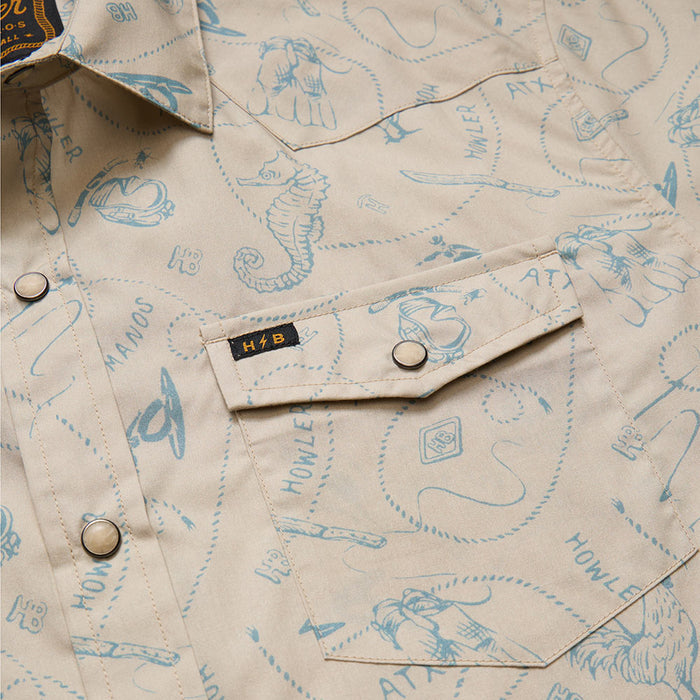 Howler Brothers Men's H Bar B Sea Rodeo Sand Shirt