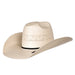 20 Star Premium Shantung Fancy Weave Open Crown 4-1/4" Straw Cowboy Hat