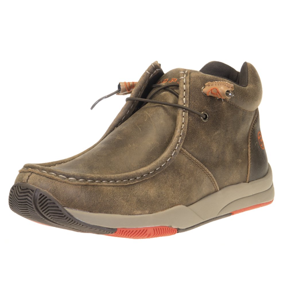 Roper Brown Leather Chukka Boots with Black Laces Roper Clearcut Round Toe Chukka Mens Brown Casual Boots 09  main image 2