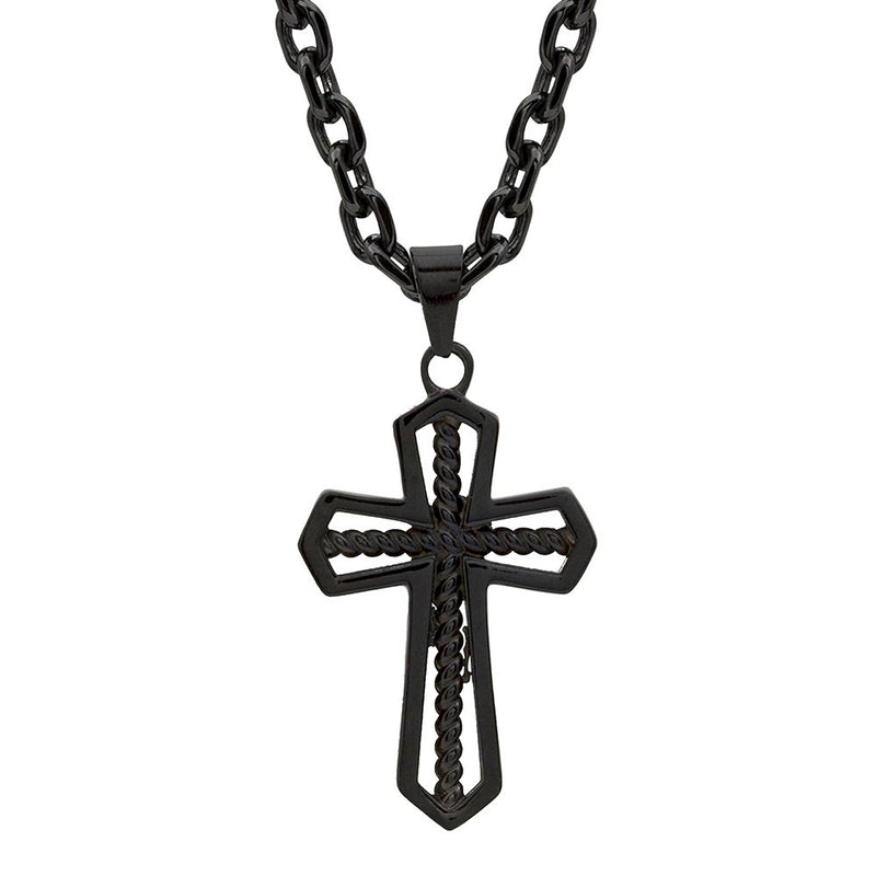 Through the Darkest Night Cross Necklace