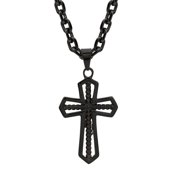 Through the Darkest Night Cross Necklace