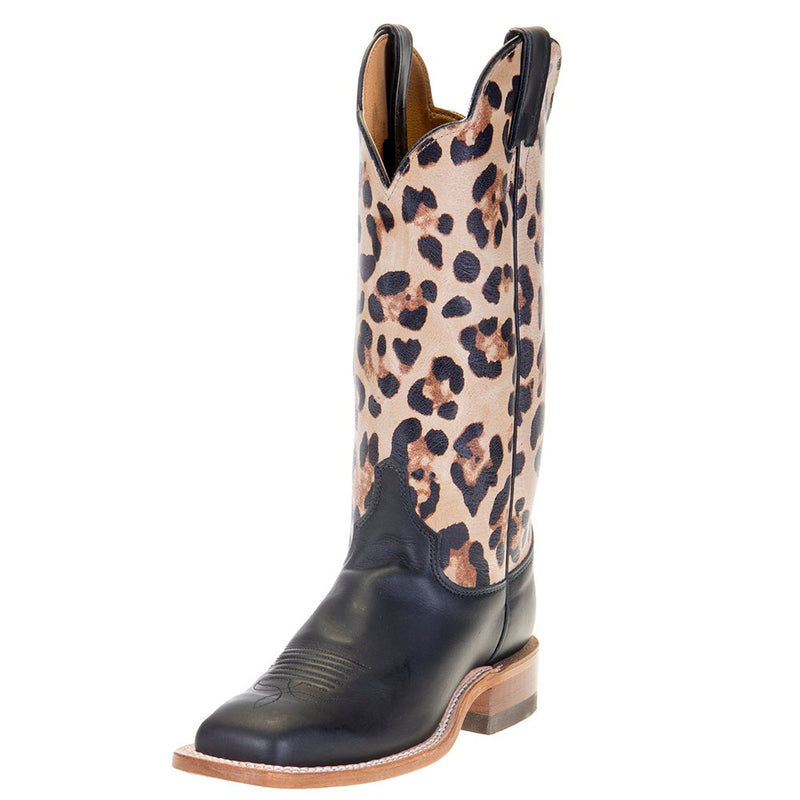 Womens Ardmore Black Boot 13` Cheetah Top