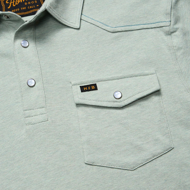 Howler Brothers Men's Ranchero Seafoam Polo