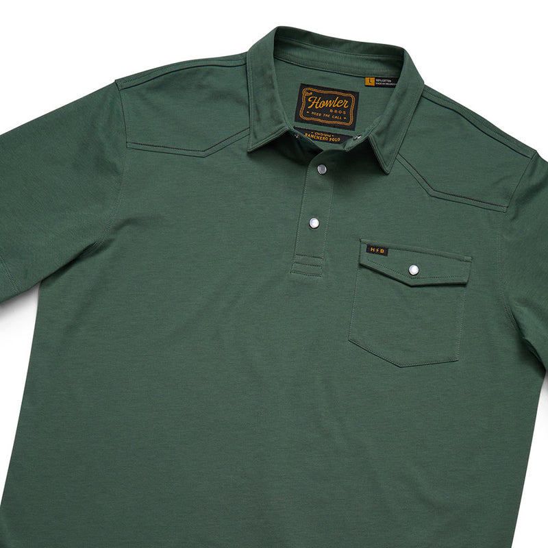 Howler Brothers Men's Ranchero Fern Green Polo