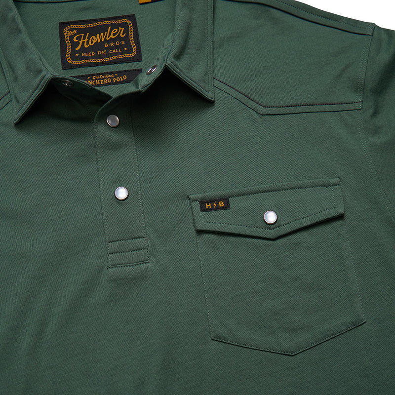 Howler Brothers Men's Ranchero Fern Green Polo