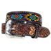 Kids Twisted X Beaded Belt with Floral Tooling