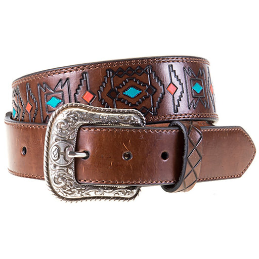 Hooey Women's Original Aztec Leather Western Belt