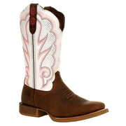 Women's Lady Rebel Pro 12in Shaft Trail Brown/White Boot