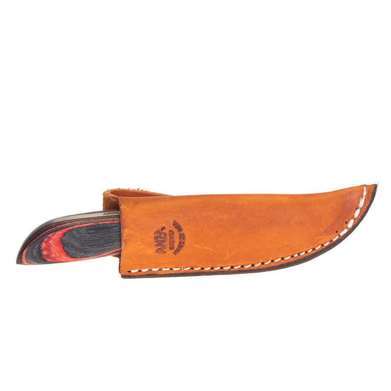 Anza 125-WKXX-6 Fixed Blade Red/Black Dymond Wood (56) 125-WKXX-6-RED/BLACK