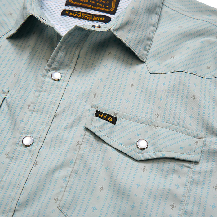 Howler Brothers Men's H Bar B Tech Supernova Ash Stripe Shirt