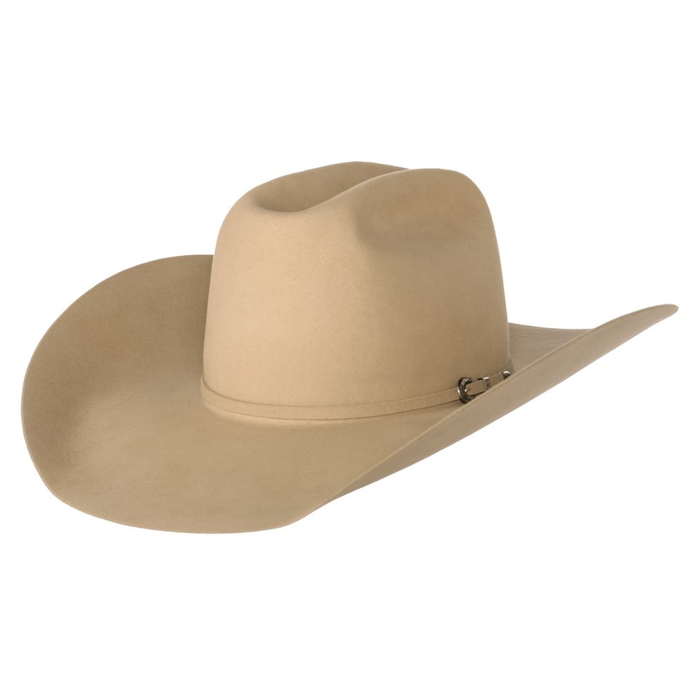 帽子 eight BRIM UP LONG FELT HAT Rodeo King 10X Buckskin 4 1/2in. Brim Self Band Felt Cowboy Hat