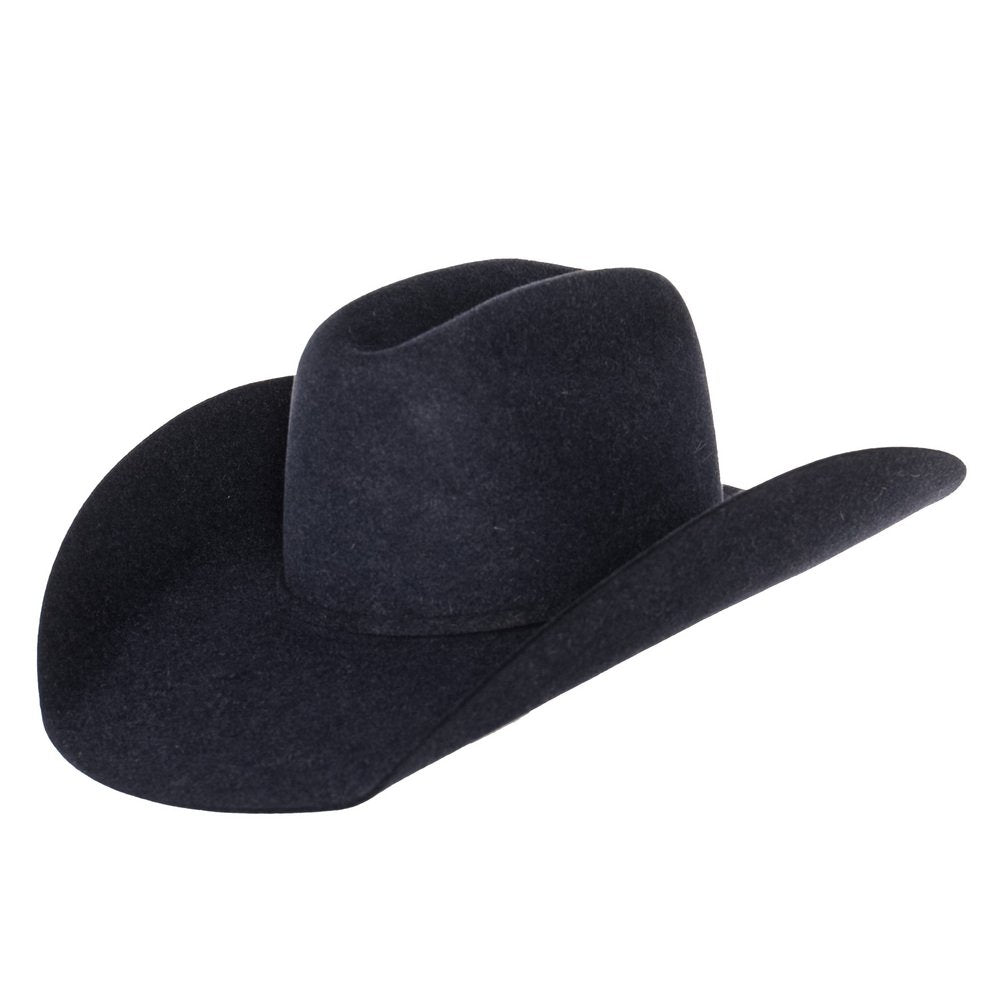 Rodeo King 7X Denim 4 1/2in. Brim Open Crown Self Band Felt Cowboy Hat