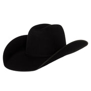7X Black Felt with Black Bound Edge 4 1/2" Brim Open Crown