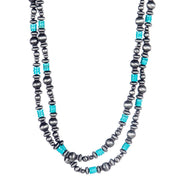 J Faux Navajo Pearl Beaded Necklace
