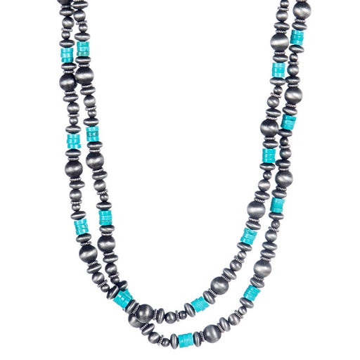 J Faux Navajo Pearl Beaded Necklace