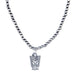 J Dainty Faux Navajo Pearl Necklace with Thunderbird Charm