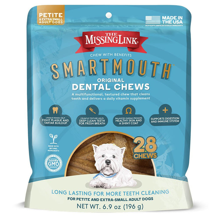 Smartmouth Dental Chews Petite/XS Dogs 28ct
