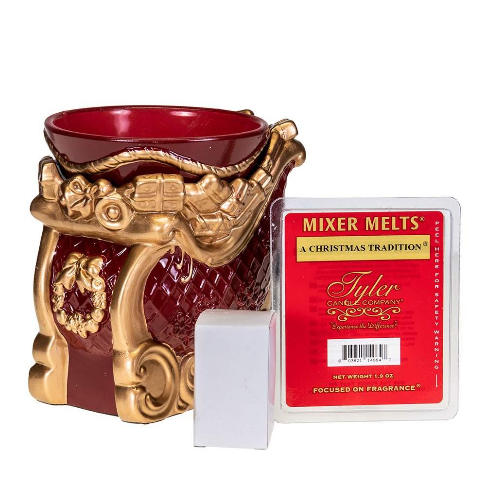 Tyler Candle Co Red Sleigh Warmer