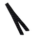 Black Striped Linen Fabric Hat Band
