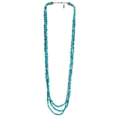 Long Three-Strand Turquoise Necklace