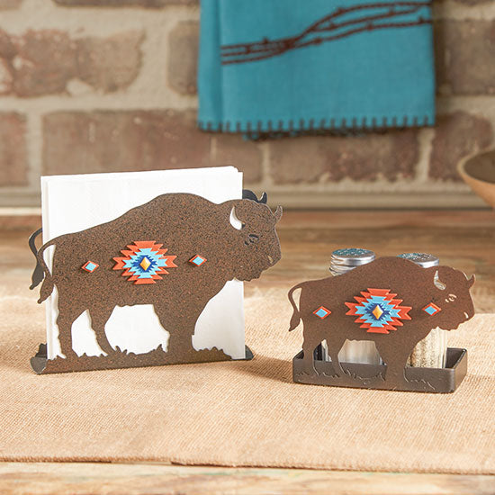 Deleon Pecos Buffalo Salt and Pepper Holder