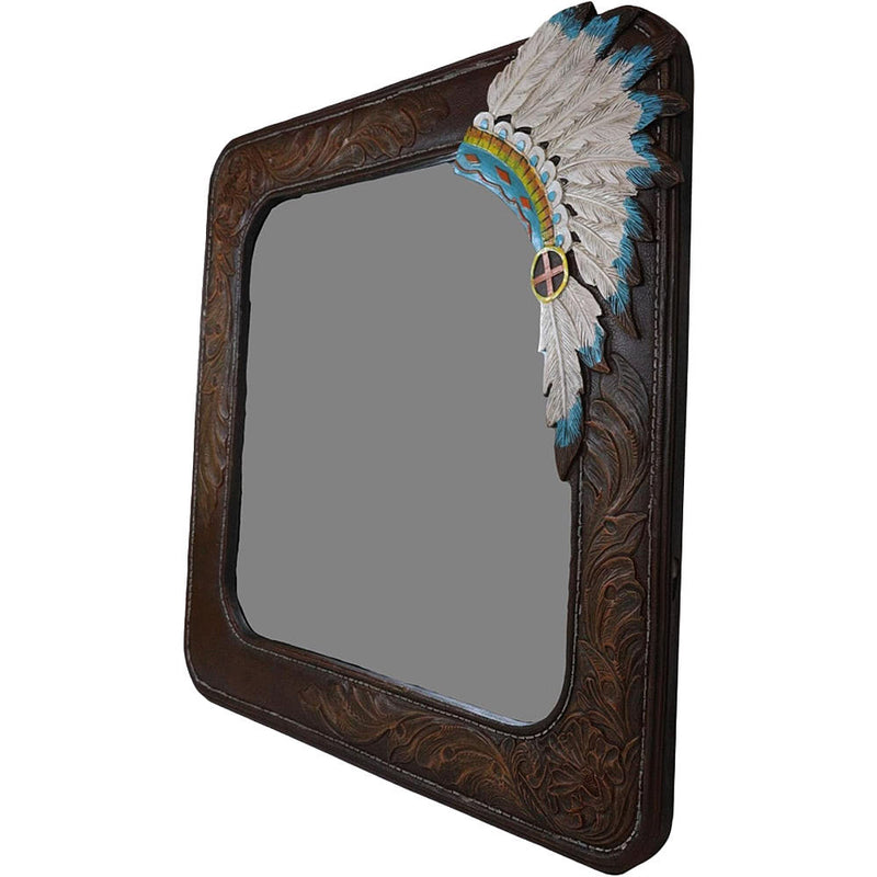 Deleon Rustic Southwestern Headdress Mirror 20x20