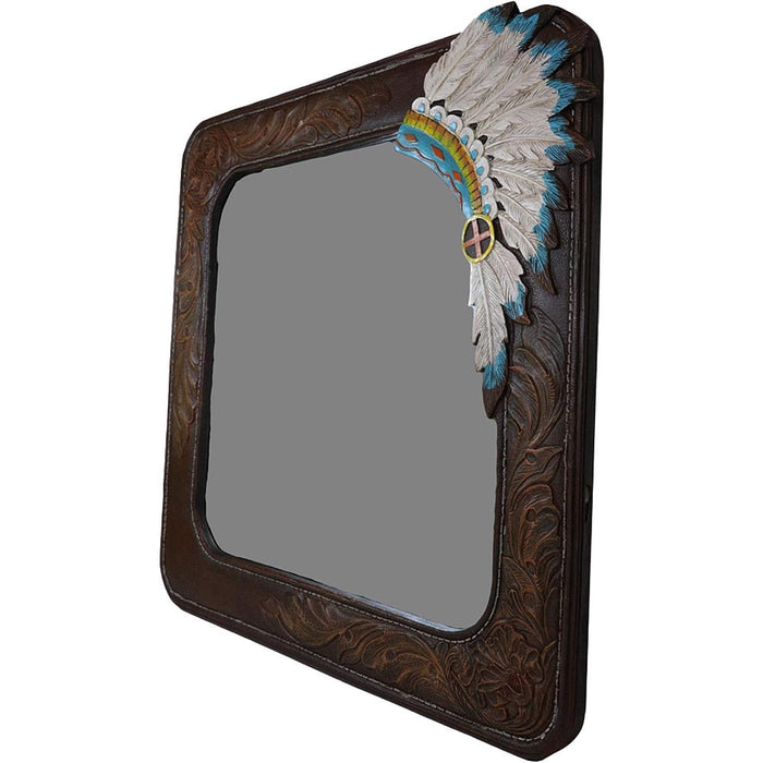 Deleon Rustic Southwestern Headdress Mirror 20x20